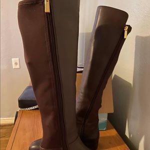 Boots MICHAEL KORS leather brown color 7.5 M